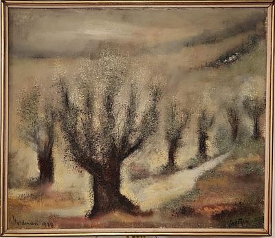 אלברט גולדמן - נוף עצי זית. שמן על בד 55X48 חתום .אלברט גולדמן (צייר ישראלי): 
תקופת חיים: 