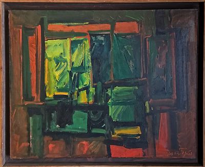 מאיר שטיינגולד (1922-1985) - שמן על בד, 60x80 ס"מ, חתום. 
אודות מאיר שטיינגולד: 
מאיר 