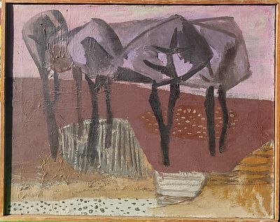 ג'ורג' פרייברג - שמן על בד 60X74. הציורים 
הגיעו מביתו של הצייר האומן 
ג'ורג' פרייברג בנדור