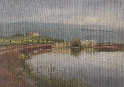 איתמר שחק - שמן על בד 30X40 חתום .