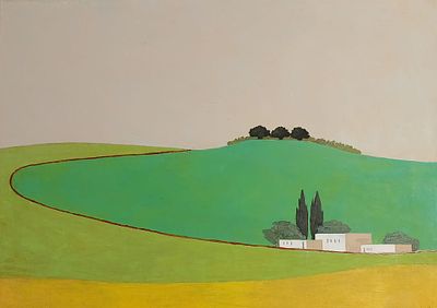 איצו רימר - שמן על בד 30X40 חתום .