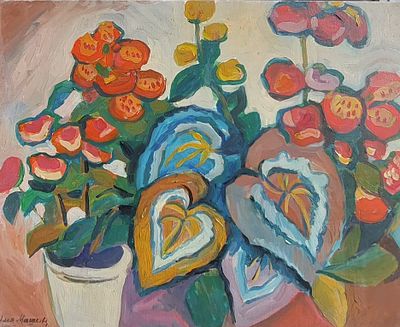 דימה - שמן על בד 50X40 חתום.