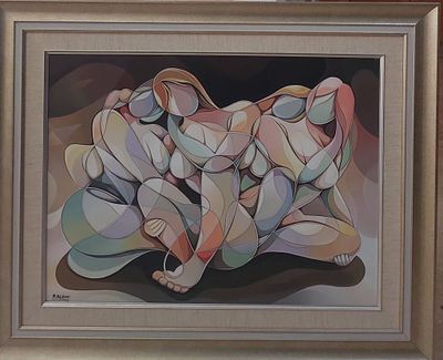 רזון - שמן על בד 80X60 חתום .