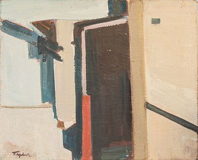 שמואל טפלר (1918-1998) - נווה צדק. שמן על בד, 60x74 ס"מ, חתום. אודות שמואל טפלר: שמואל טפלר היה 