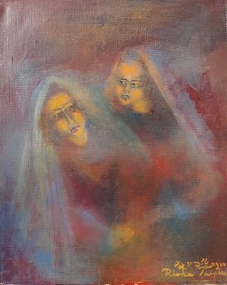 רבקה טלפיר - שמן על בד 32X42 חתום.