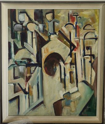 אמן לא מזוהה - שמן על בד 50X60 ס"מ חתום