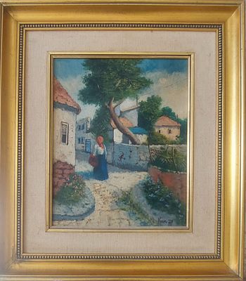 זאב קון - שמן על בד 28X35 חתום .