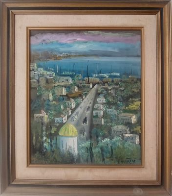 אלברט גולדמן שמן על בד 60X50 חתום ,