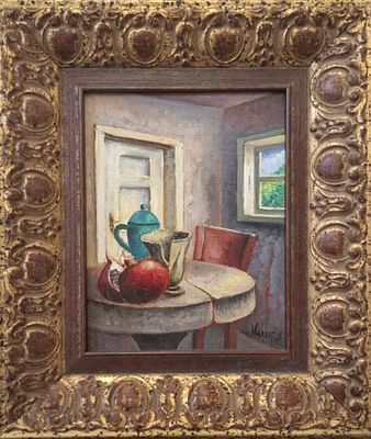 זאב קון שמן על בד 18X24 חתום.