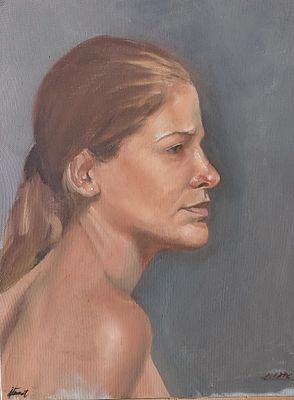 איתמר שחק - שמן על בד 45X35 חתום.