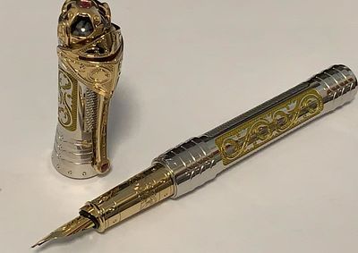 עט נובע. עט נובע בסט, עט נובע WHITE KNIGHT WRITING KIT C41004N, S.T. DUPONT FRANCE, 025/515, עט 