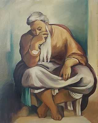 דימה - שמן על בד 40X50 חתום.