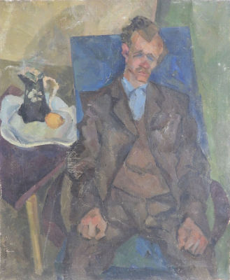 אמן לא מזהה צייר - דמות. שמן על בד 100X80 מדובר בציור איכותי מאוד