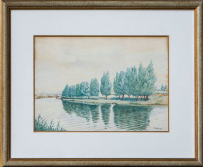 אמן לא מזוהה - סרטנה (איטליה). עבודה איכותית מאד, אך לא הצלחנו לזהות למי שייכים ראשי התיבות LS. 