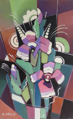 גלינה דטלוף מזין - שמן על בד 50X70 חתום