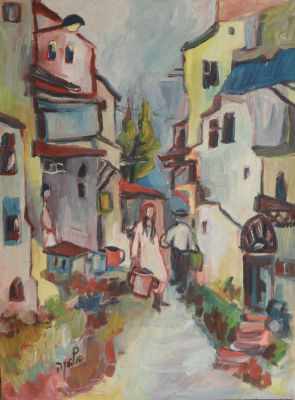 אלקה ראובן - שמן על בד 45X60 חתום