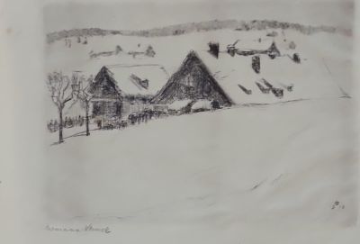 הרמן שטרוק - תחריט 10&times;14; חתום