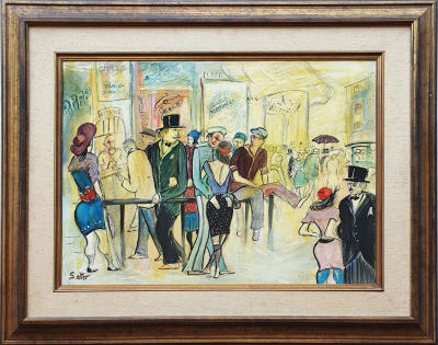 SHLOMO ALTER - Technique: Oil on masonite Size: 48x65