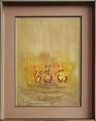 YOSEF KOSSONOGI - Technique: Watercolor on paper Size: 50x35