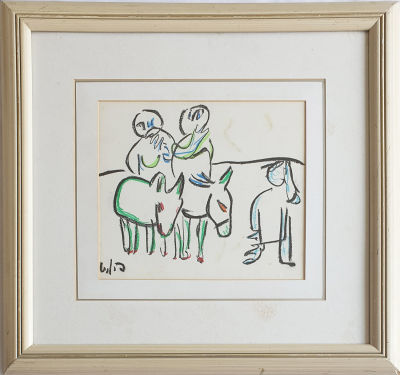 PINCHAS LITVINOVSKY - Technique: Pastel on paper Size: 26x31