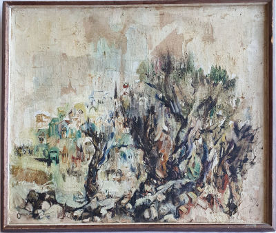 NAFTALI SALMON - Technique: Oil on canvas Size: 55X65