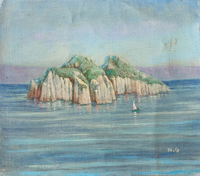 NAHUM GILBOA - Technique: Oil on canvas Size: 17X19