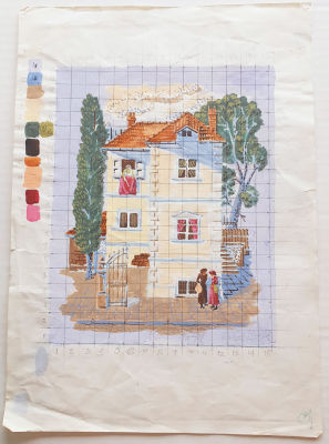 NAHUM GILBOA - Technique: Watercolor on paper Size: 30x21