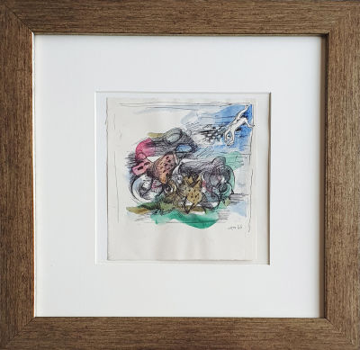 YOSL BERGNER - Technique: Watercolor on paper Size: 19x17