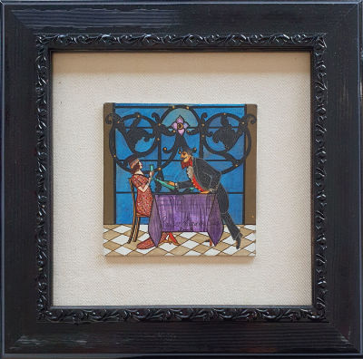 MIRIAM DAUBER - Technique: Oil on artist canvas Size: 12x12 Date: 2002