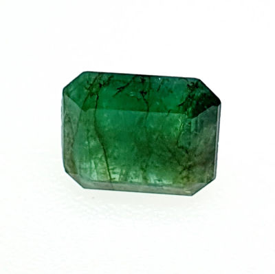 אבן אמרלד מלוטשת 3.35 קראט , תכלילים אופייניים , טבעית מכספת באחריות מלאה