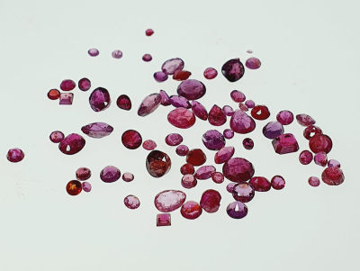 לוט אבני רובי בורמה מלוטשות ,11.1 קראט ,סופר AAA , טבעיות מכספת באחריות מלאה