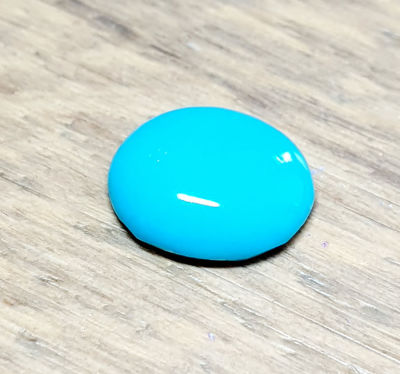 אבן טורקיז איראני מלוטשת יפהפיה , 3.6 קראט, טבעית מכספת באחריות מלאה