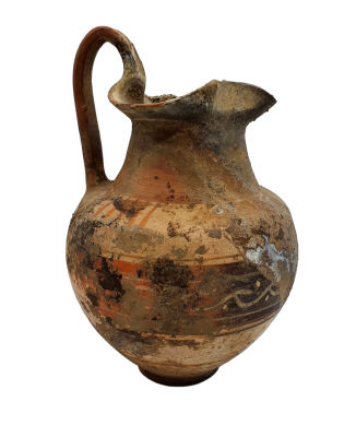 כד טראקוטה (TERRAKOTTA) יווני עתיק ליין , גובה 20