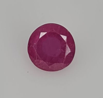 אבן רובי מלוטשת, 1.25 קראט, טבעית מהכספת באחריות מלאה