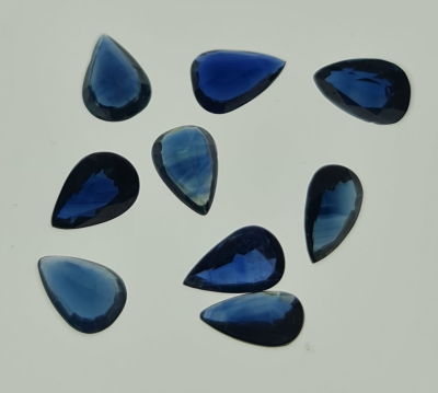 לוט 9 אבני ספיר ציילוני, 4.3 קראט, מלוטשות סופר AAA +, ברמה גבוהה מאד של ספירים 