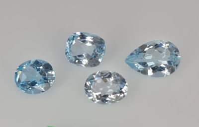 לוט 4 אבני בלו טופז מלוטשות, 25.9 קראט, סופר AAA, טבעיות מהכספת באחריות מלאה