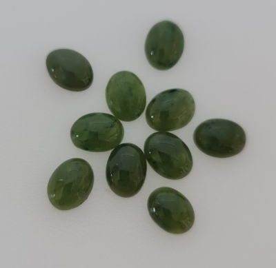 לוט 10 אבני ג'ייד מלוטשות, 6.5 קראט, טבעיות מהכספת באחריות מלאה