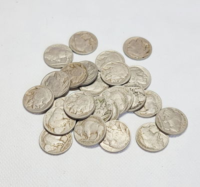 לוט 25 מטבעות 5 סנט ראש אינדיאני/בופאלו אמריקאי מ 1935