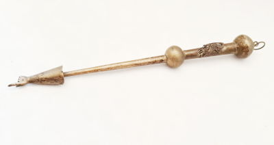 יד לספר תורה רוסית עתיקה מכסף ,חתומה 84, אורך 30