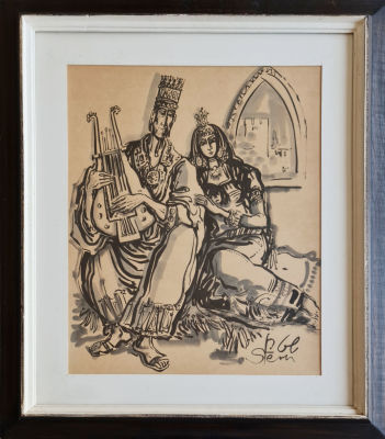 YOSSI STERN - Technique: Ink on paper Size: 50X40