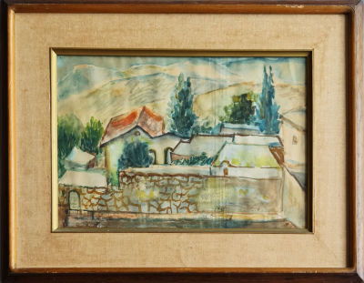 YOSEF KOSSONOGI - Technique: Watercolor on paper Size: 33x48 Date: 1936