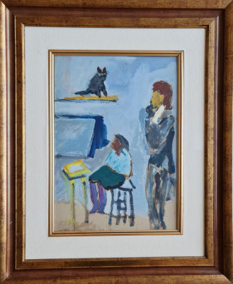 SHIMSHON HOLZMAN - Technique: Oil on board Size: 50X35