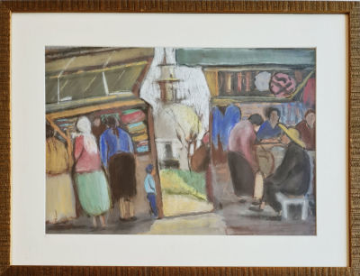 KAETE EPHRAIM MARCUS - Technique: Pastel on paper Size: 33x47