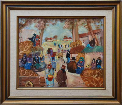 SHLOMO ALTER - Technique: Oil on wood Size: 50X60