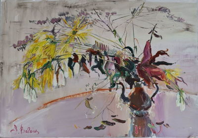 INNA BELAUS - Technique: Oil on cardboard Size: 68x100