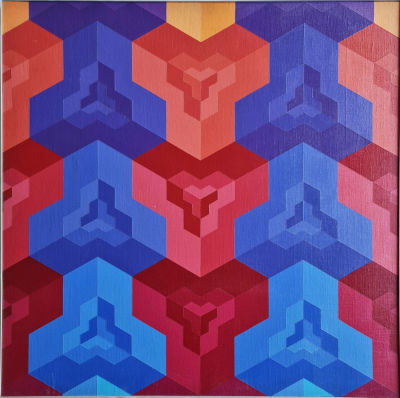 JACOB KASZEMACHER - Technique: Oil on Artist canvas Size: 80x80