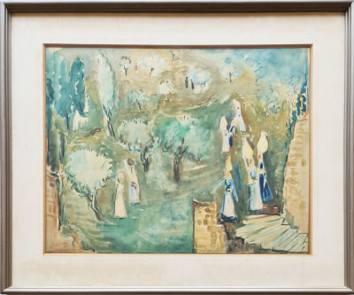 YOSEF KOSSONOGI - Technique: Watercolor on paper Size: 50x60