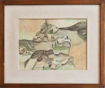 DUDU GERSHTEIN - Technique: Watercolor on paper Size: 24x31