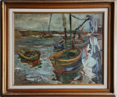 AVI SCHWARTZ - Technique: Oil on a saucepan Size: 55x65