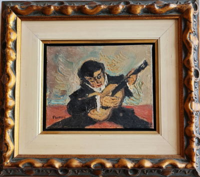 ITZHAK FRENKEL FRENEL - Technique: Oil on canvas Size: 14x18